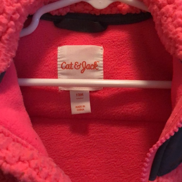Barely worn Cat and Jack fleecy jacket - Picture 2 of 3